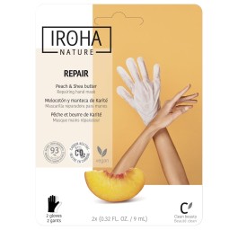 IROHA HANDS&FEET Hand&Nail Mask Peach 2 x 9 ml