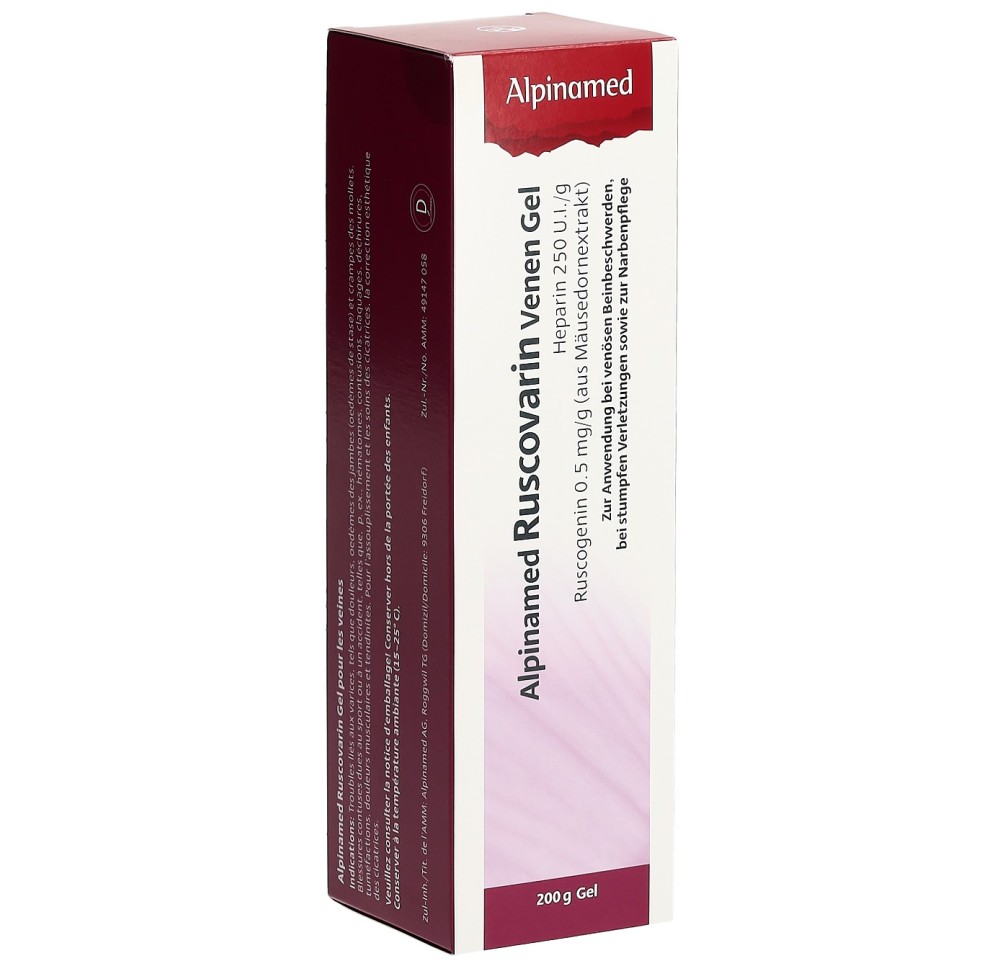 ALPINAMED Ruscovarin gel pour les veines tb 200 g