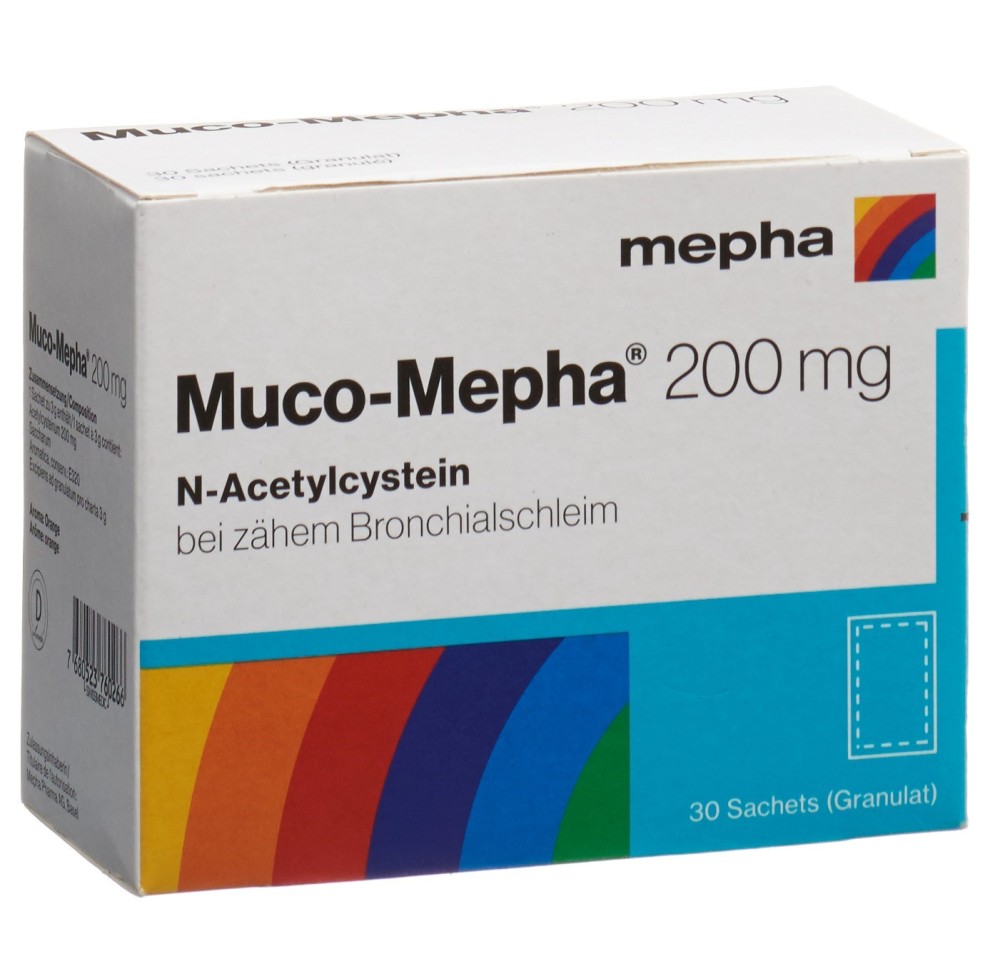 MUCO Mepha gran 200 mg sach 30 pce MUCO Mepha gran 200 mg sach 30 pce