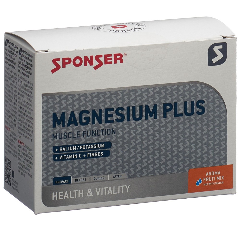 SPONSER Magnesium Plus Fruit Mix 20 sach 6.5 g SPONSER Magnesium Plus Fruit Mix 20 sach 6.5 g