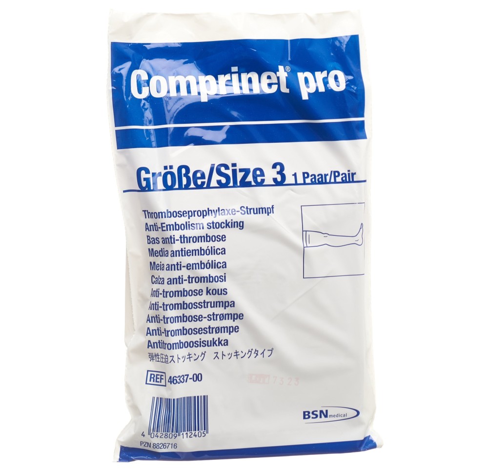 COMPRINET PRO thrombo a-g Gr5 norm blanc 1 paire