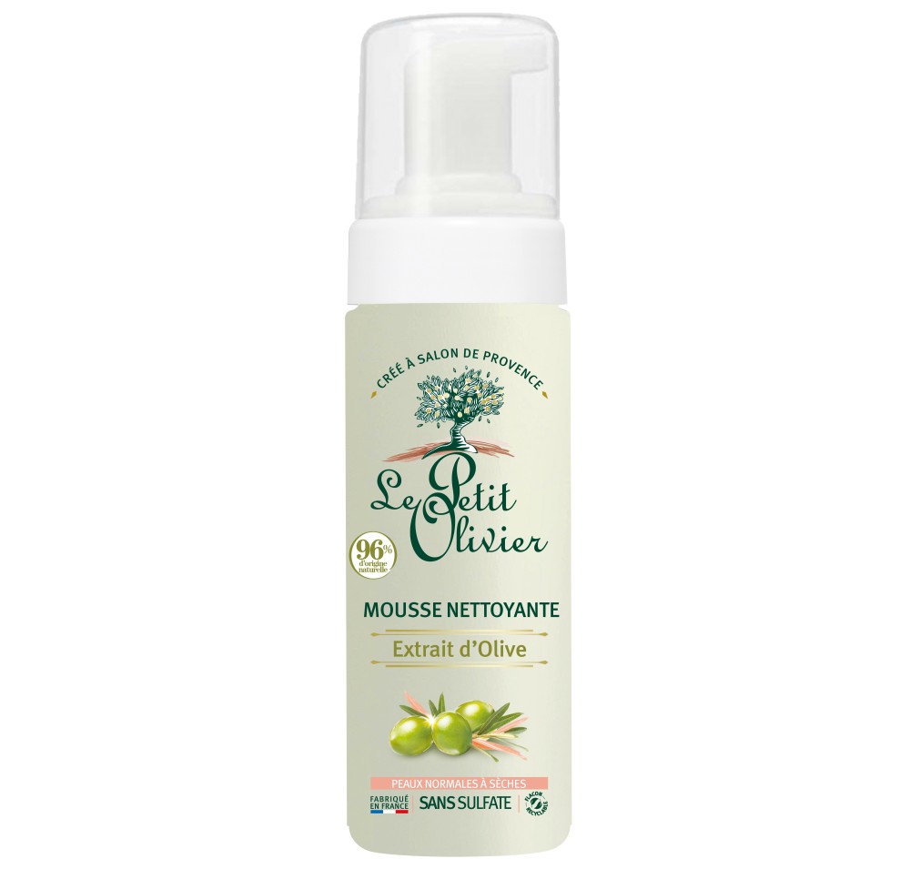 LE PETIT OLIVIER olive mousse nettoyante 150 ml LE PETIT OLIVIER olive mousse nettoyante 150 ml
