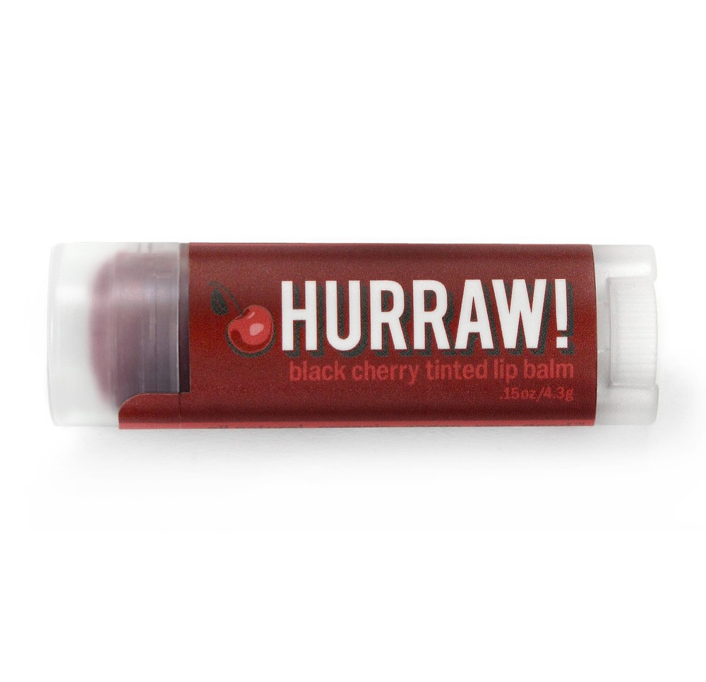 HURRAW! lip balm black cherry tinted BIO 4.3 g