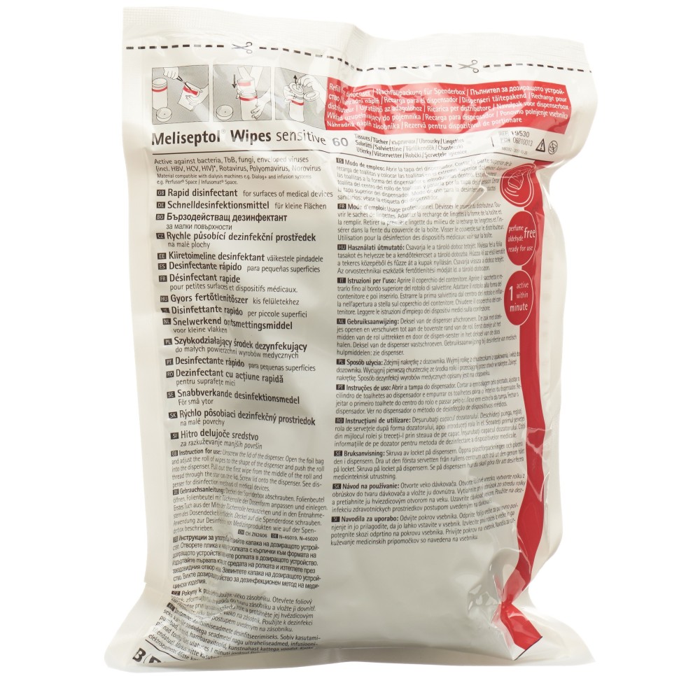 MELISEPTOL wipes sensitive recharge MELISEPTOL wipes sensitive recharge