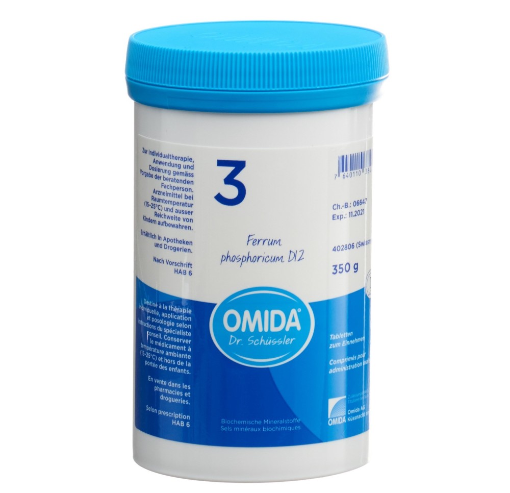 OMIDA SCHÜSSLER no3 ferr phos cpr 12 D bte 350 g