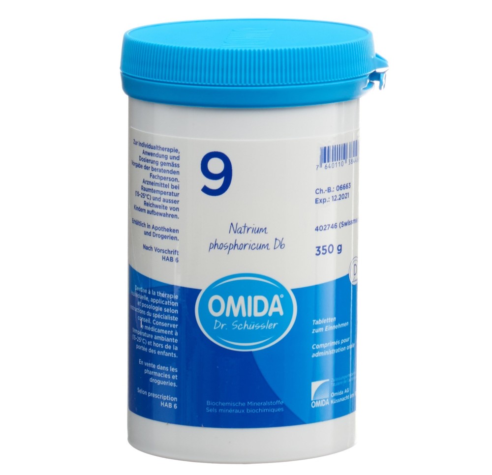 OMIDA SCHÜSSLER no9 natr phos cpr 6 D bte 350 g