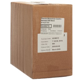 PHARMIS feuilles blister quattro standard 500 pce