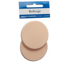 BELLEAGE éponges make-up beige 2 pce