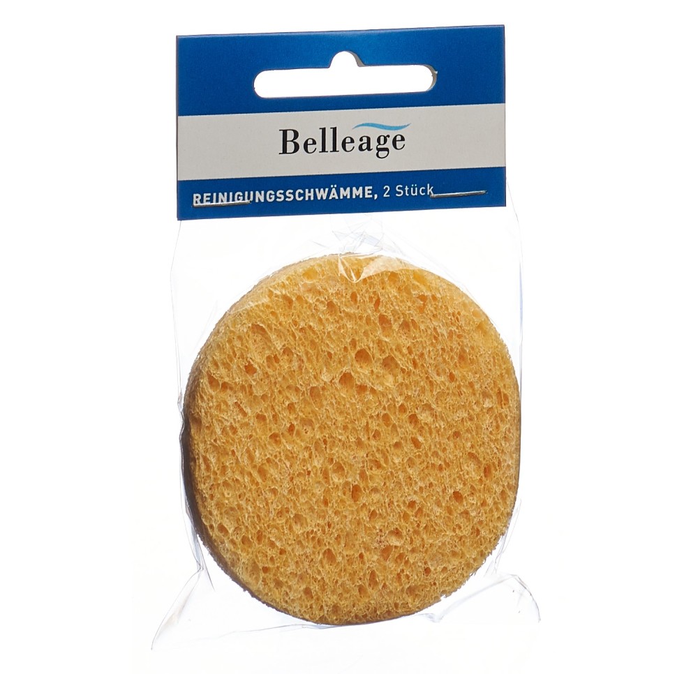BELLEAGE éponges nettoyante beige 2 pce
