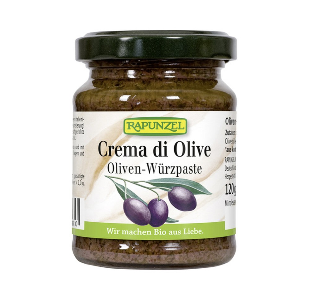 RAPUNZEL pâte olives verre 125 ml RAPUNZEL pâte olives verre 125 ml