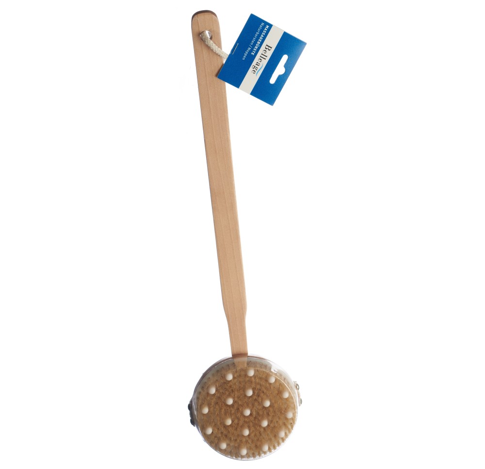 BELLEAGE brosse massage poils naturel noppes combi