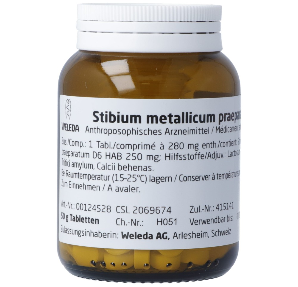 WELEDA stibium metallicum praep cpr 6 D 50 g WELEDA stibium metallicum praep cpr 6 D 50 g