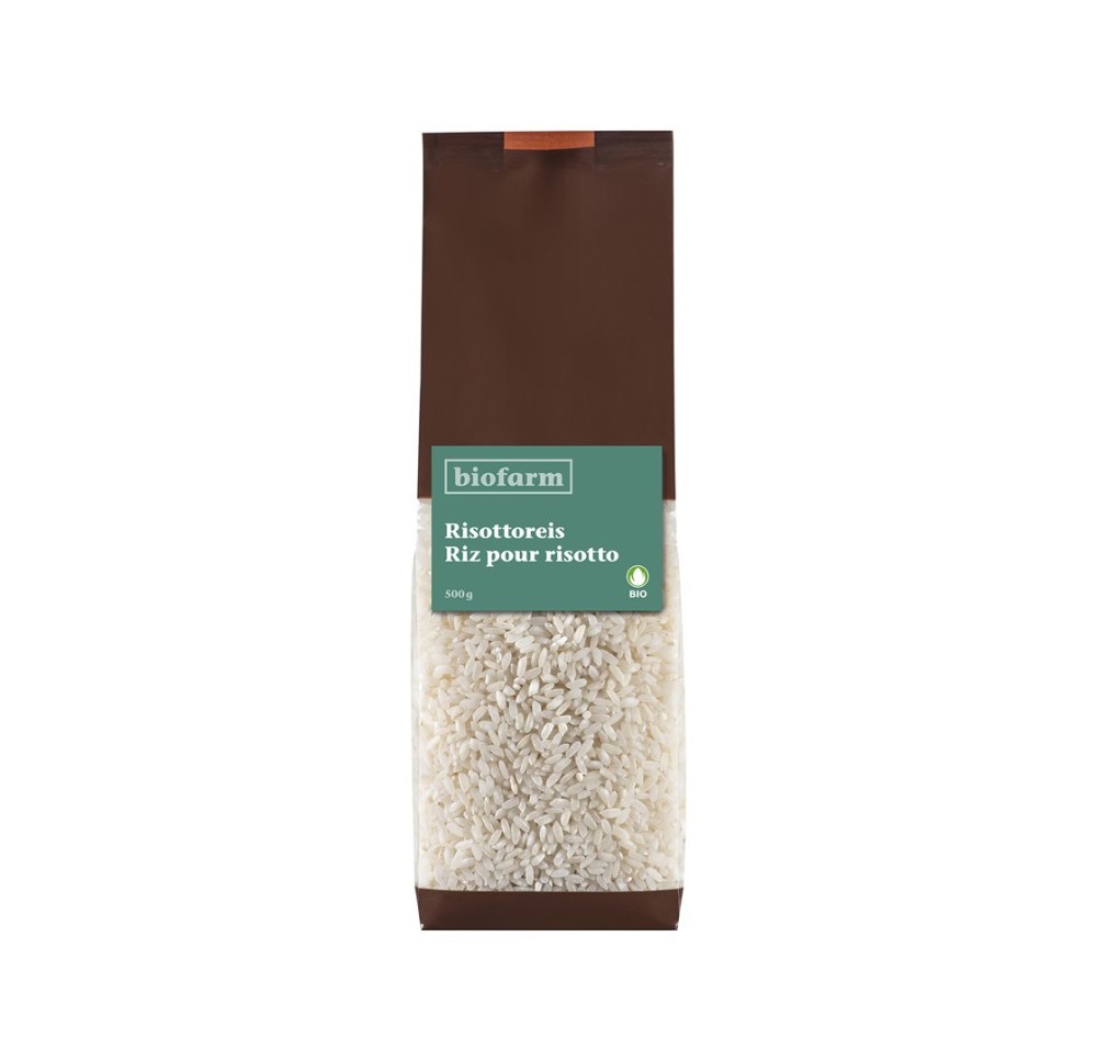 BIOFARM riz pour risotto bourgeon sach 500 g BIOFARM riz pour risotto bourgeon sach 500 g