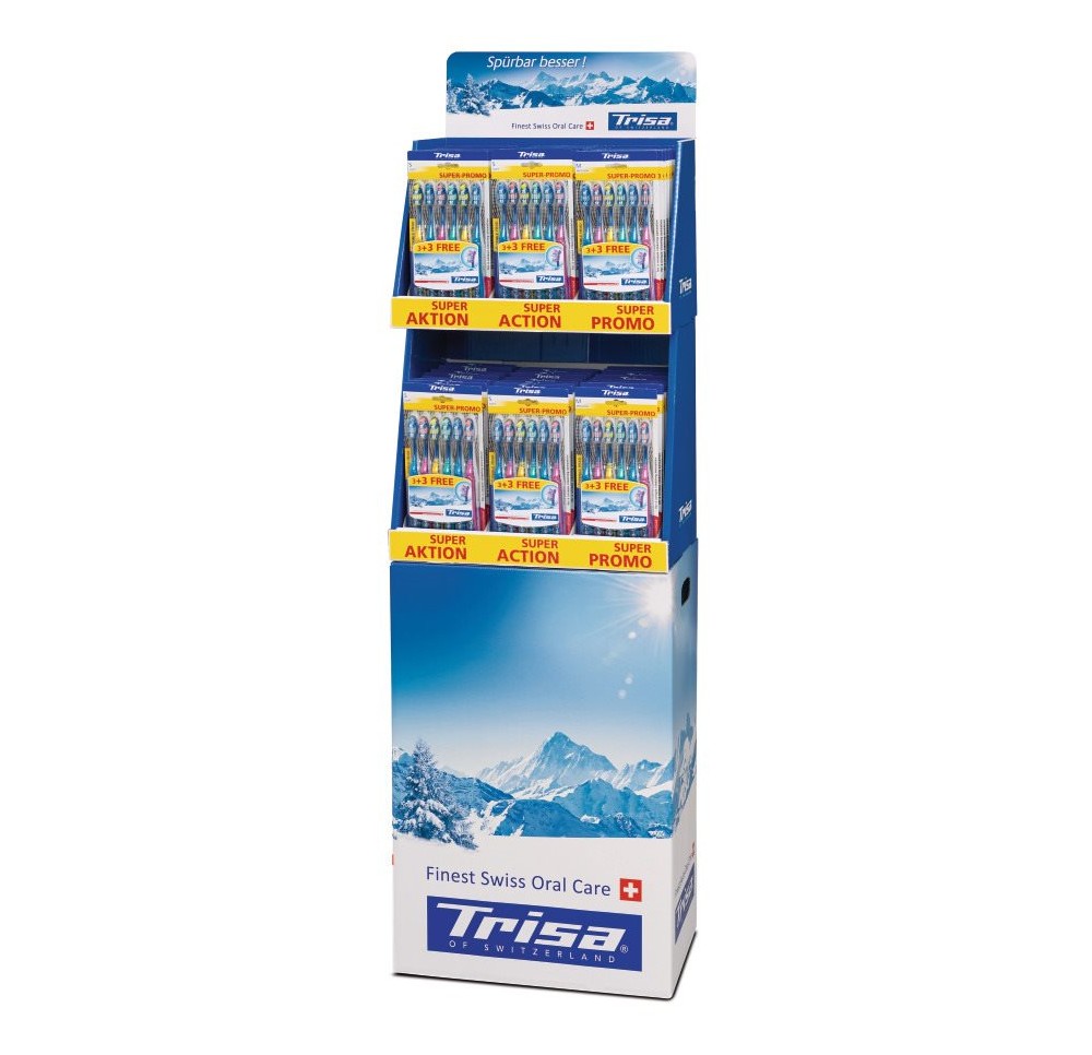 TRISA Flexible Head display jubilé 60 pce 6 pack