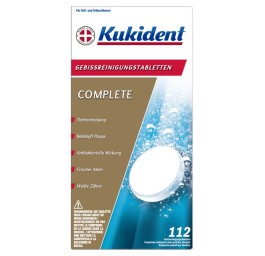 KUKIDENT Complete comprimés nettoyants 112 pce