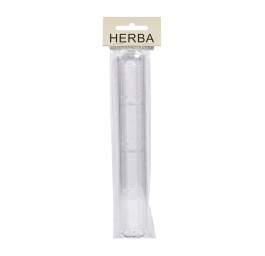HERBA étui brosse dents transpar bordure argentée