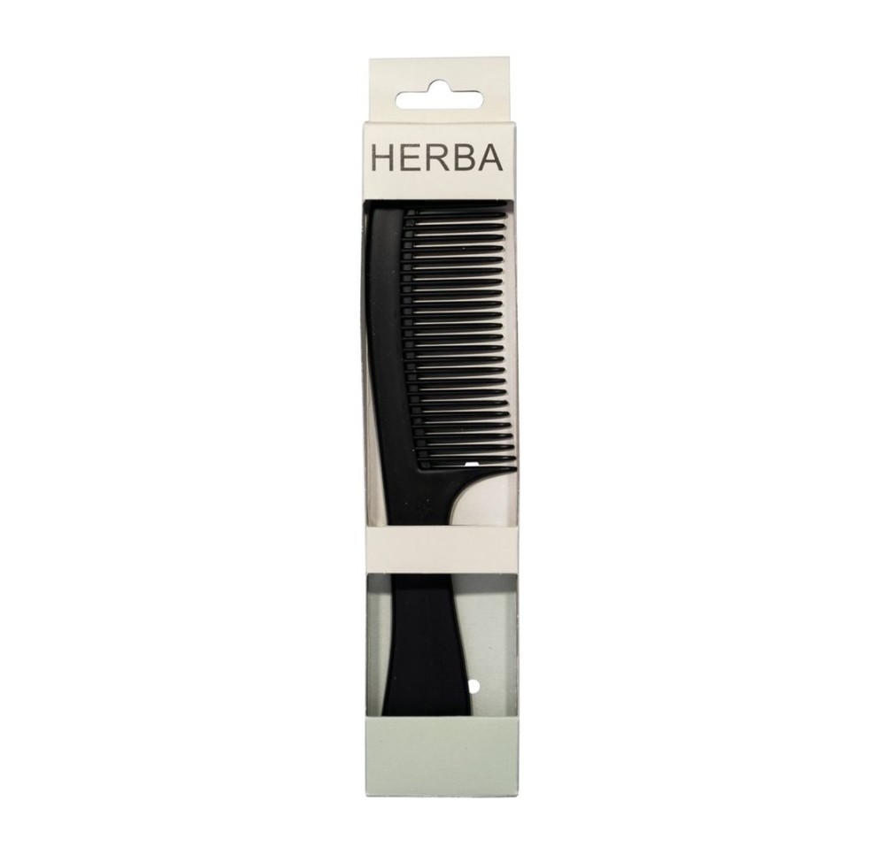 HERBA peigne à manche plastique noir