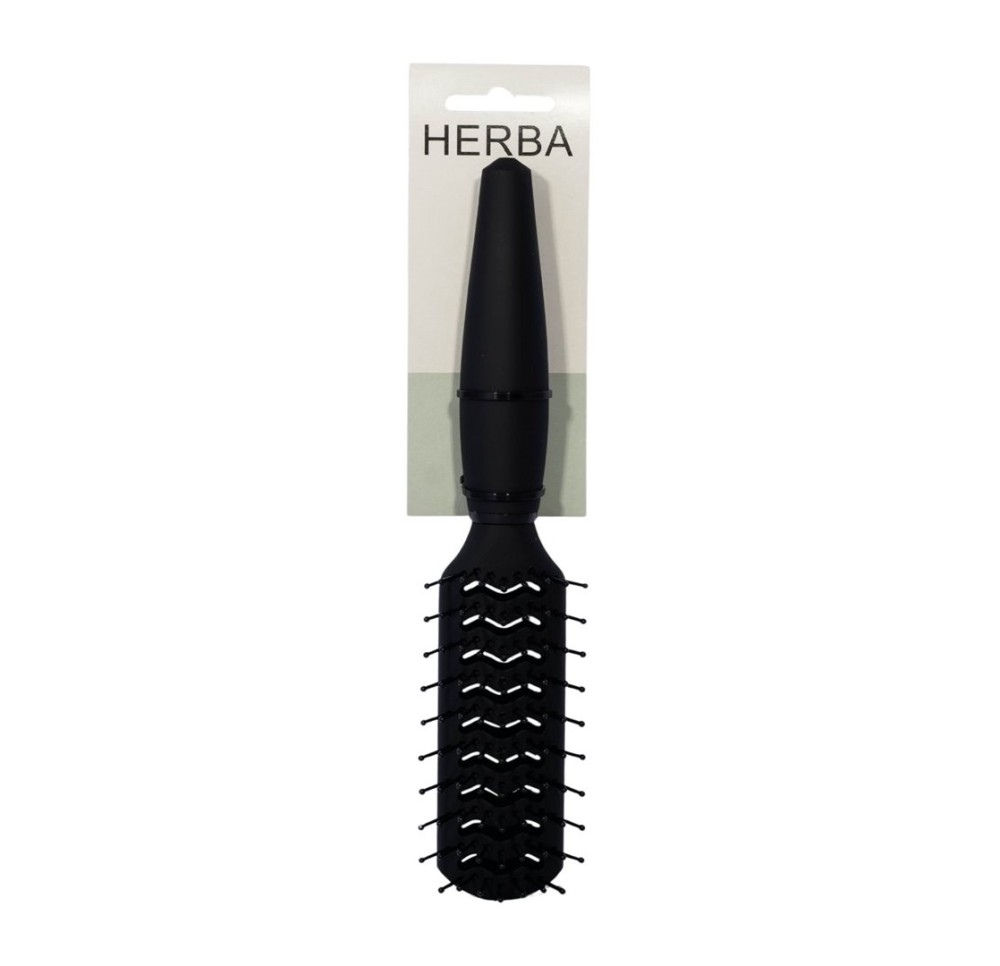 HERBA brosse plate softtouch noire