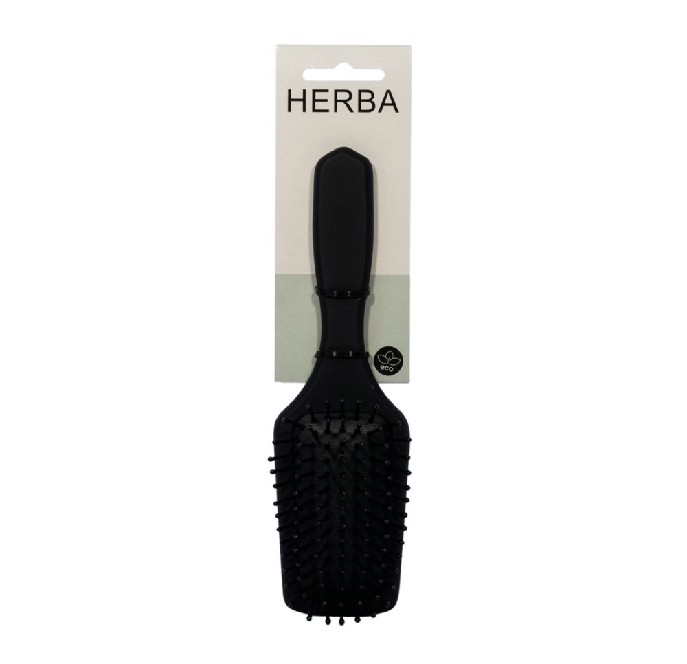 HERBA mini brosse cheuveux softtouch noir