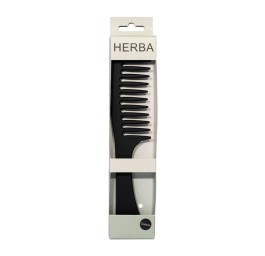 HERBA peigne à manche carbone noir
