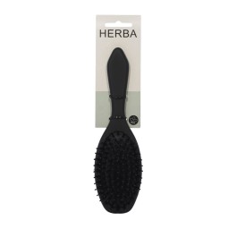 HERBA brosse à cheveux pneumatique noir ovale