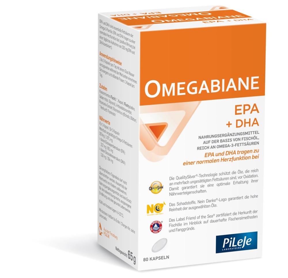 OMEGABIANE EPA + DHA caps 621 mg blist 80 pce OMEGABIANE EPA + DHA caps 621 mg blist 80 pce