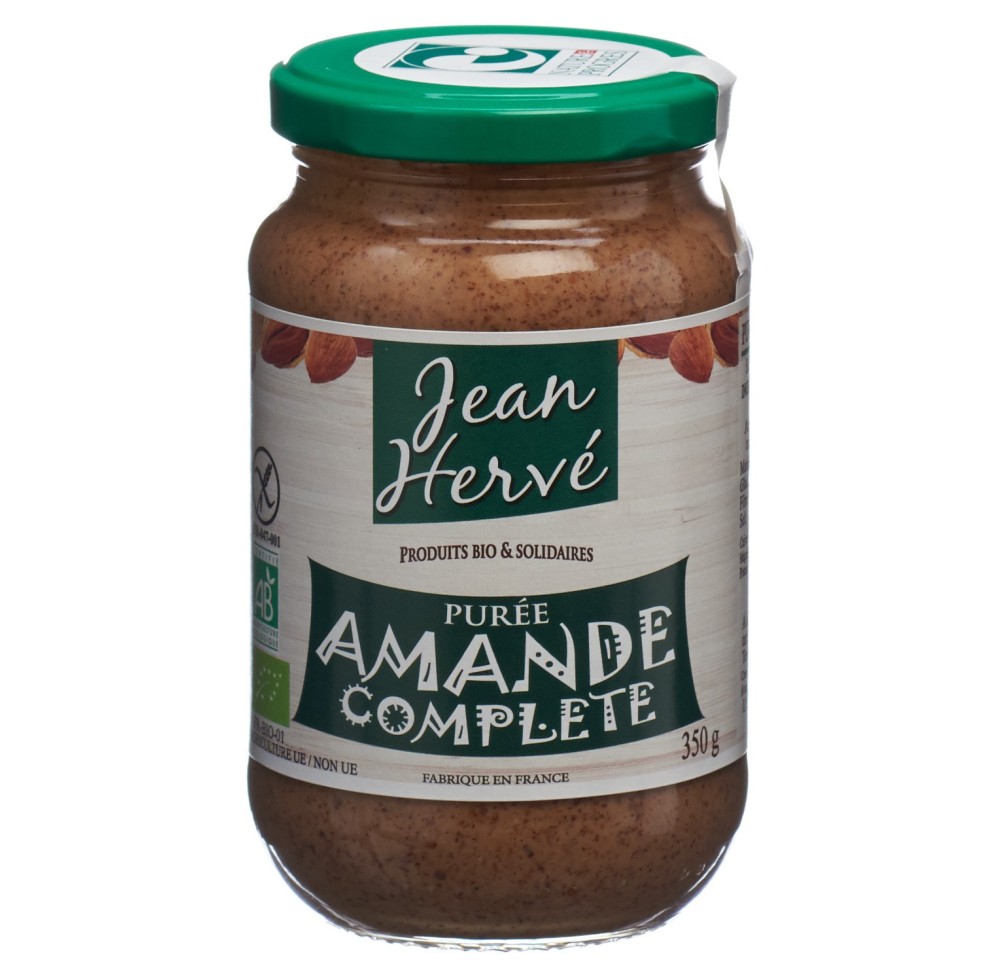 JEAN HERVE purée d'amande complète bio 350 g JEAN HERVE purée d'amande complète bio 350 g