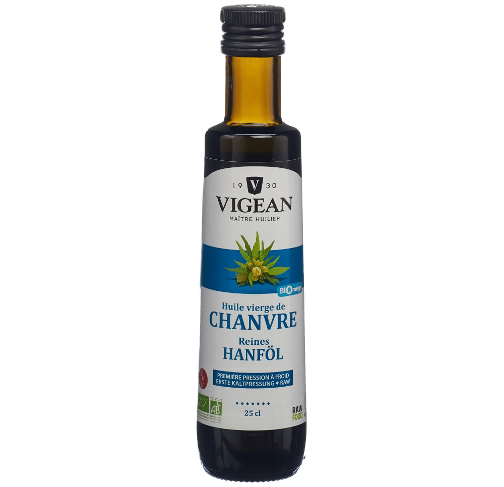 VIGEAN huile vierge de chanvre bio fl 250 ml VIGEAN huile vierge de chanvre bio fl 250 ml