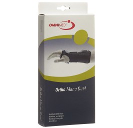 OMNIMED ortho manu dual band poign L noir