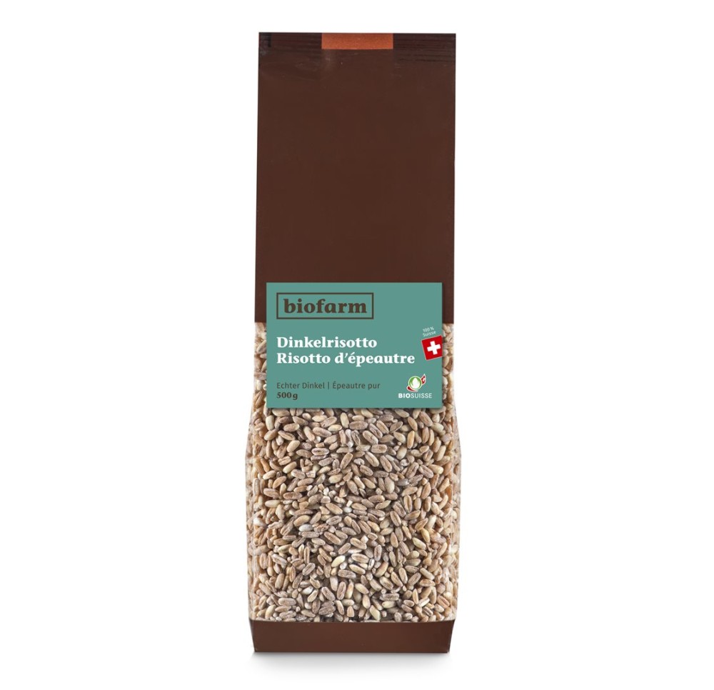 BIOFARM risotto épeautre bourgeon CH 500 g BIOFARM risotto épeautre bourgeon CH 500 g