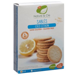 NATURE&CIE sablé coco citron s gluten 120 g