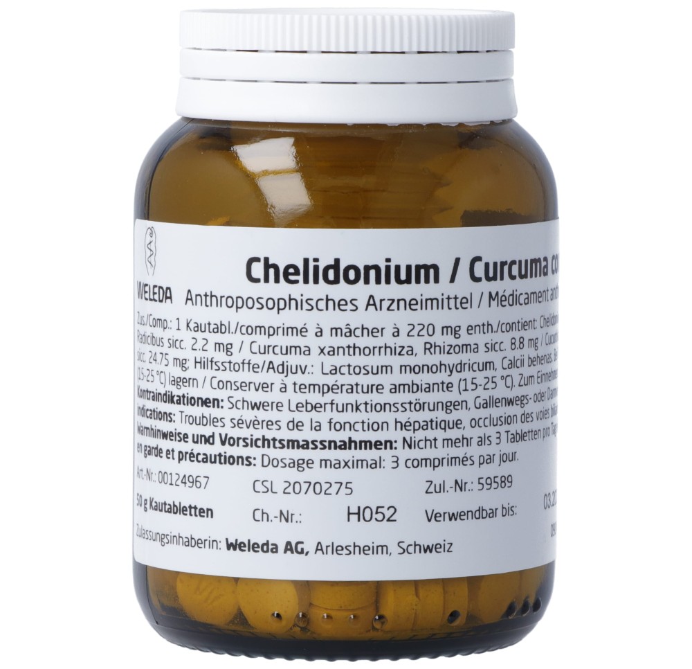 WELEDA chelidonium/curcuma comp cpr croquer 50 g