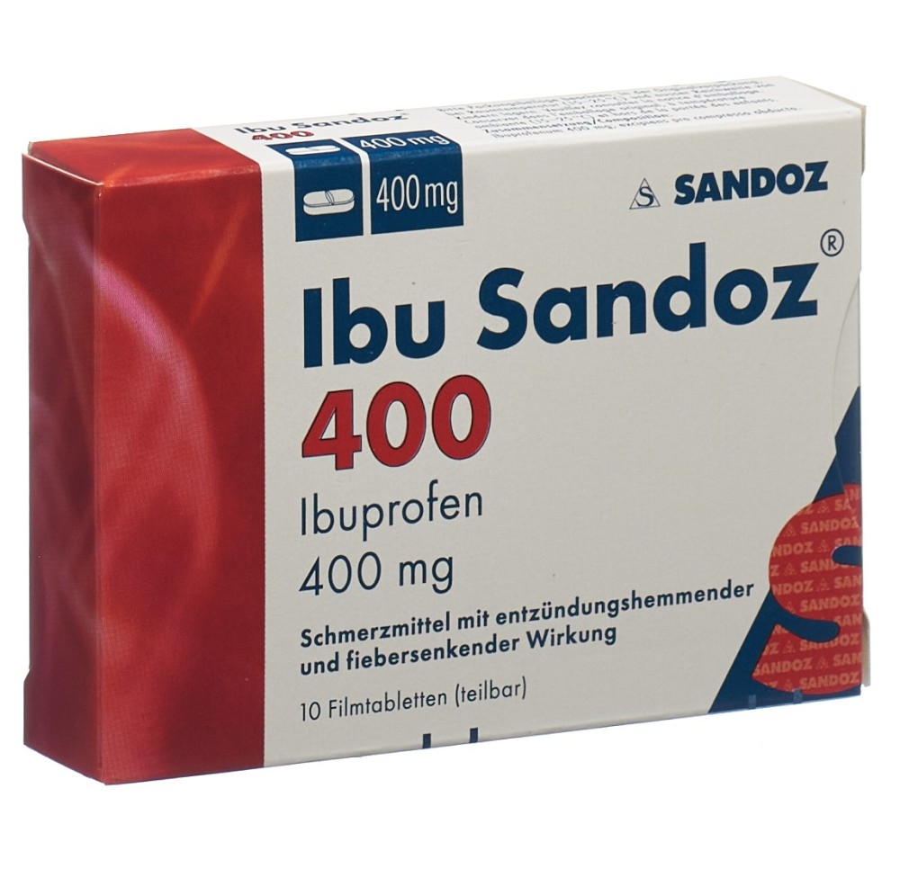 IBU Sandoz cpr pell 400 mg 10 pce