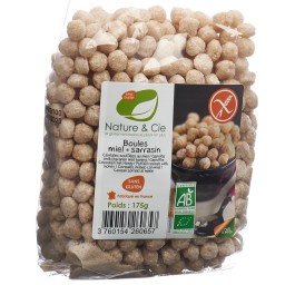 NATURE&CIE boules miel sarrasin s gluten 175 g
