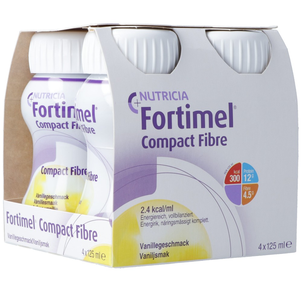 FORTIMEL Compact Fibre vanille 4 fl 125 ml FORTIMEL Compact Fibre vanille 4 fl 125 ml