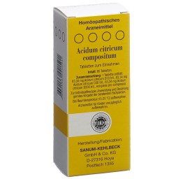 SANUM Acidum citricum comp cpr 80 pce
