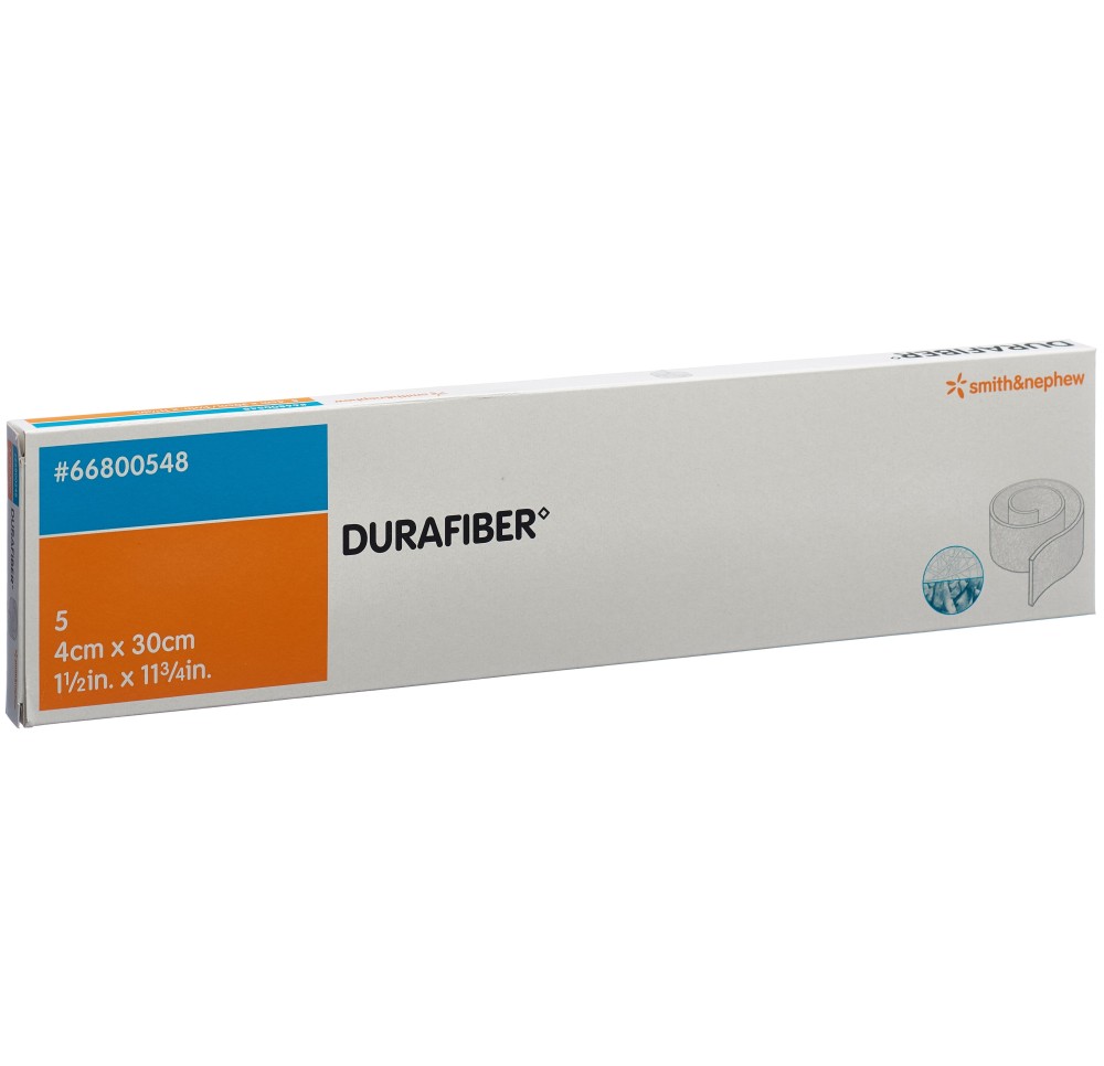 DURAFIBER pansement absorbant 4x30cm stér 5 pce