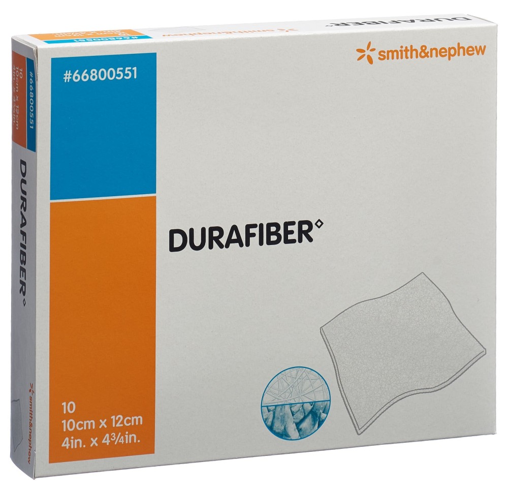 DURAFIBER pansement absorbant 10x12cm stér 10 pce