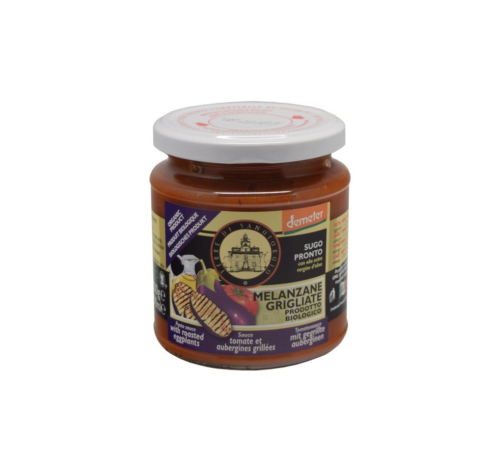TERRE DI SANGIORGIO sugo melanzane demeter 300 g TERRE DI SANGIORGIO sugo melanzane demeter 300 g