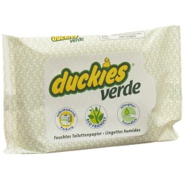 DUCKIES verde lingettes WC humides 30 pce