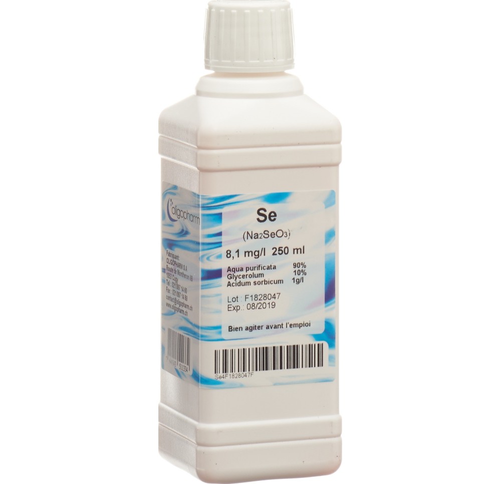 OLIGOPHARM selenium sol 8 mg/l 250 ml
