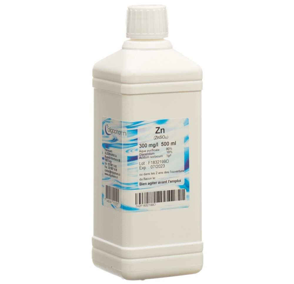 OLIGOPHARM zinc sol 300 mg/l 500 ml