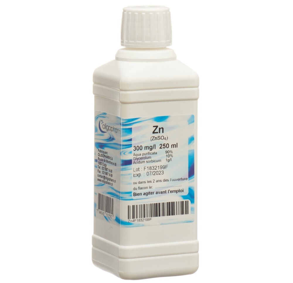 OLIGOPHARM zinc sol 300 mg/l 250 ml