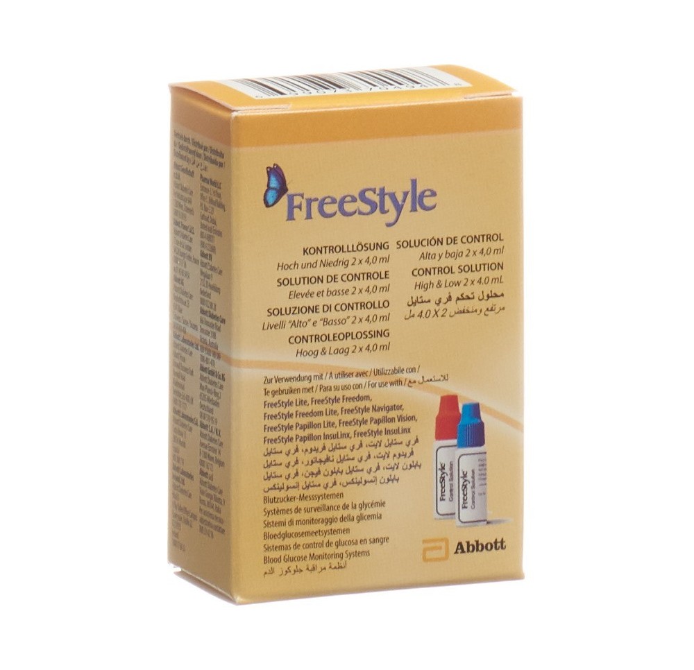 ABBOTT FREESTYLE solution de contrôle 2 x 4 ml