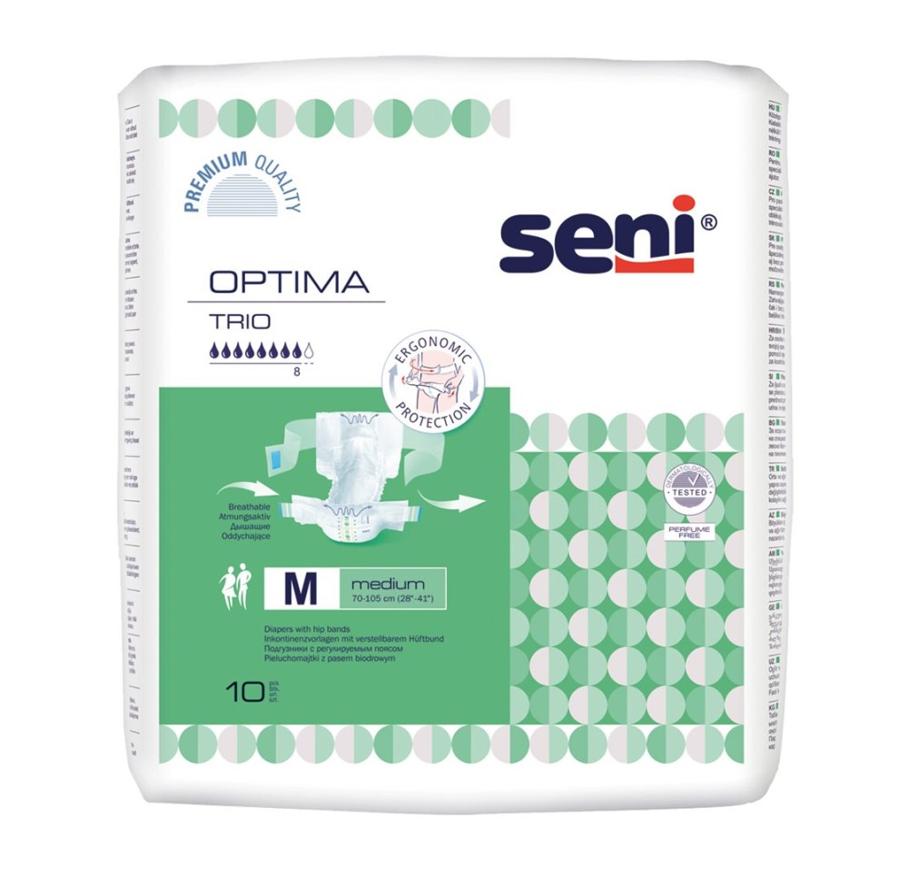 SENI Optima Trio changes comp M ceint 8 x 10 pce
