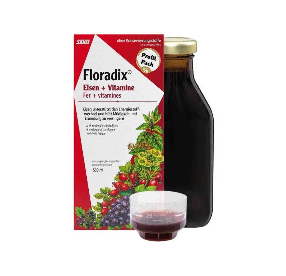 Floradix fer + vitamines sirop fl 500 ml