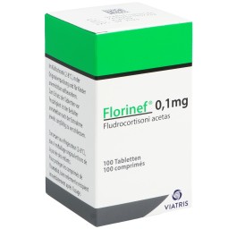 FLORINEF cpr 0.1 mg bte 100 pce