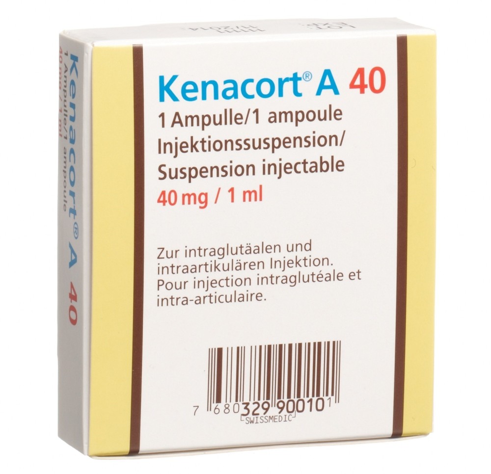 KENACORT A 40 susp inj 40 mg/ml amp 1 ml KENACORT A 40 susp inj 40 mg/ml amp 1 ml