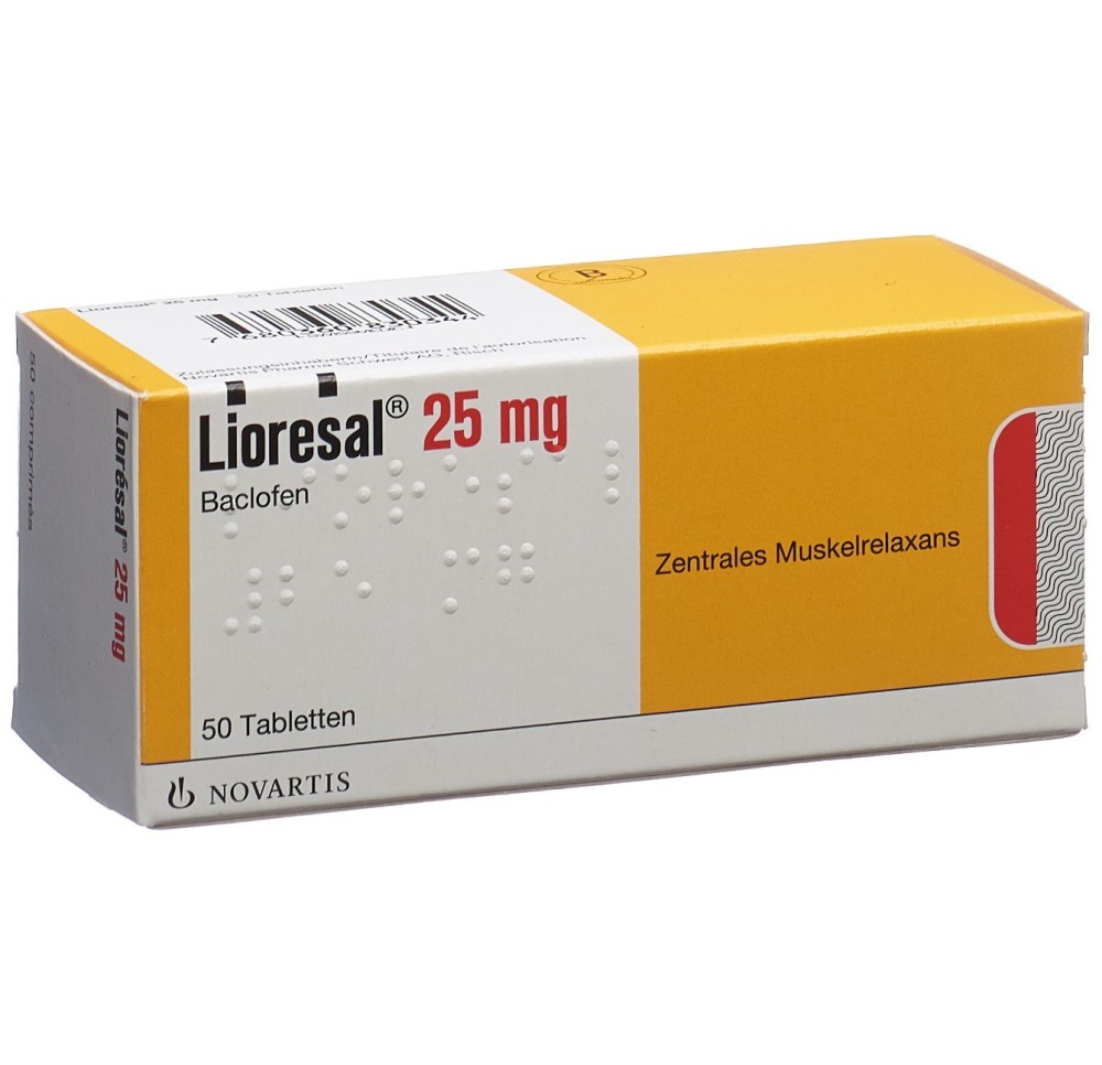 LIORESAL cpr 25 mg 50 pce LIORESAL cpr 25 mg 50 pce
