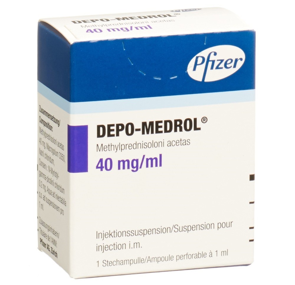 DEPO-MEDROL susp inj 40 mg/ml flac 1 ml DEPO-MEDROL susp inj 40 mg/ml flac 1 ml